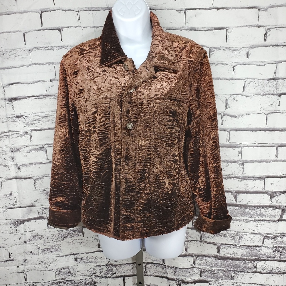 Chico's Design Faux Fur Jacket